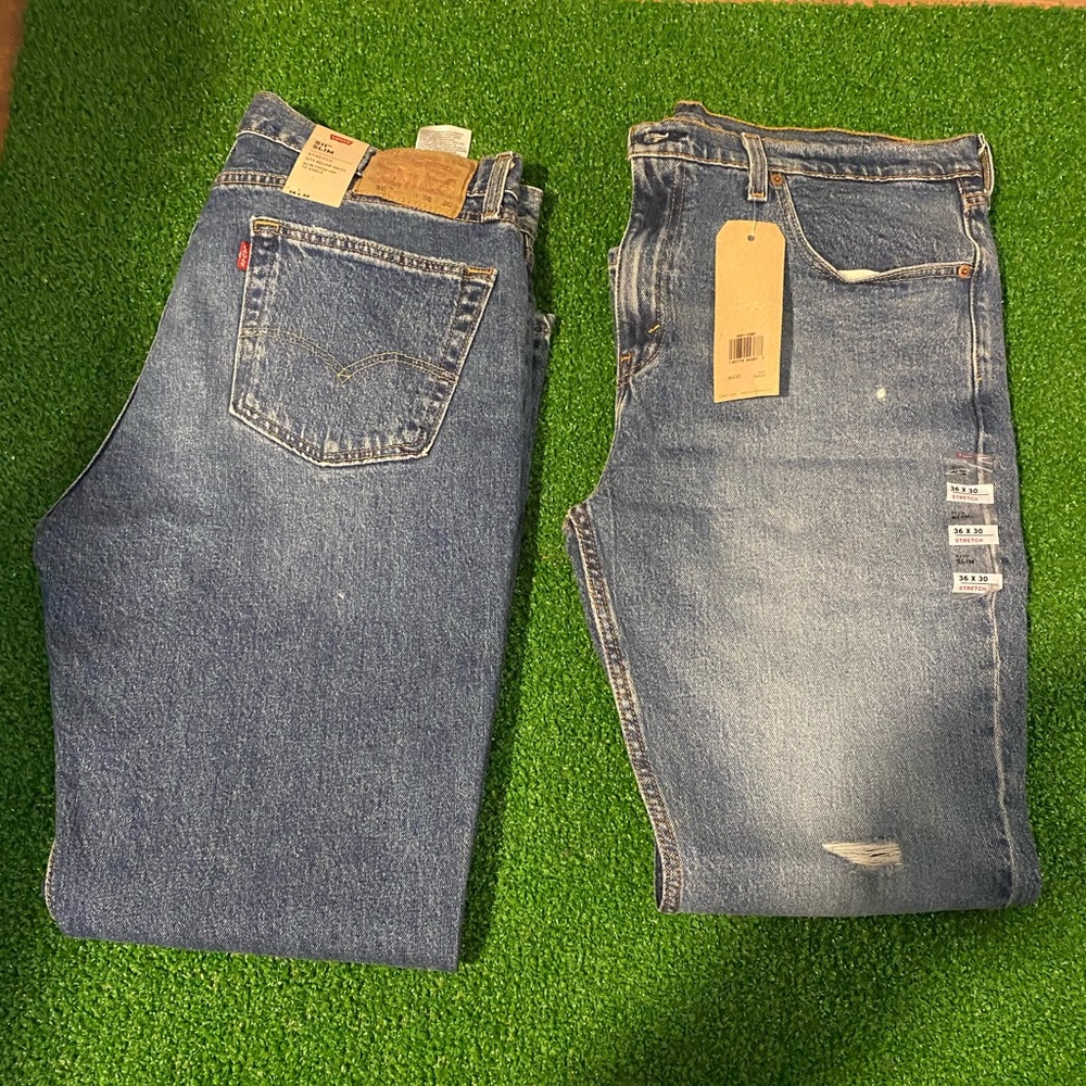 Levi's jeans mens size 36x30 511 slim fit (2)